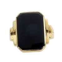 Vintage onyx signet ring