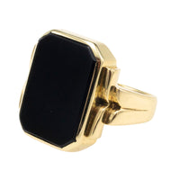 Vintage onyx signet ring