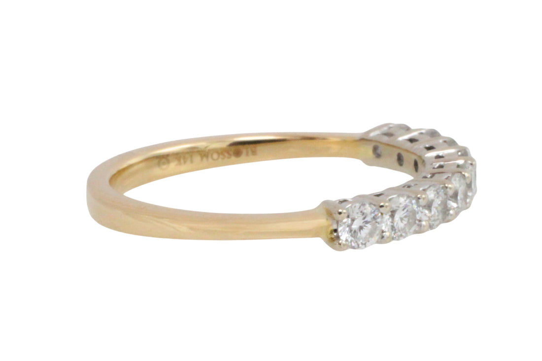Diamond half eternity band