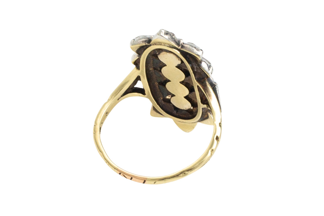 Vintage Dutch rose cut diamond ring