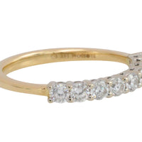 Diamond half eternity band