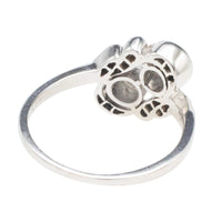 Antique Toi et Moi old cut diamond ring