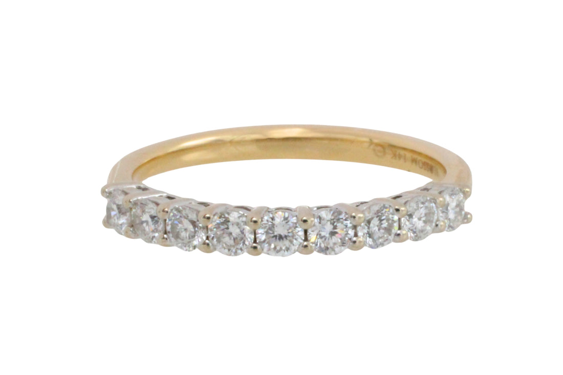 Diamond half eternity band