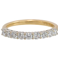 Diamond half eternity band