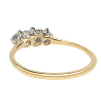 Edwardian old cut diamond ring in 18 carat gold