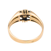 Antique rose diamond Belcher style ring