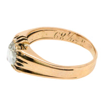 Antique rose diamond Belcher style ring