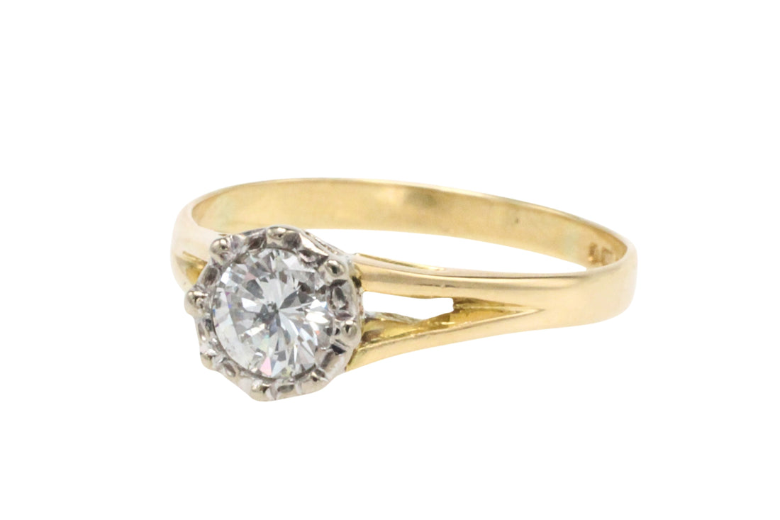 Vintage diamond solitaire ring