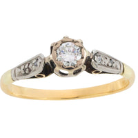 Vintage diamond ring in 18 carat gold
