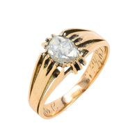 Antique rose diamond Belcher style ring