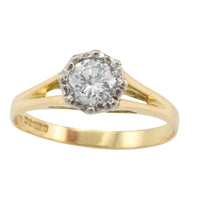 Vintage diamond solitaire ring