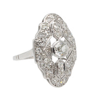 Art Deco diamond ring in white gold-The Antique Ring Shop