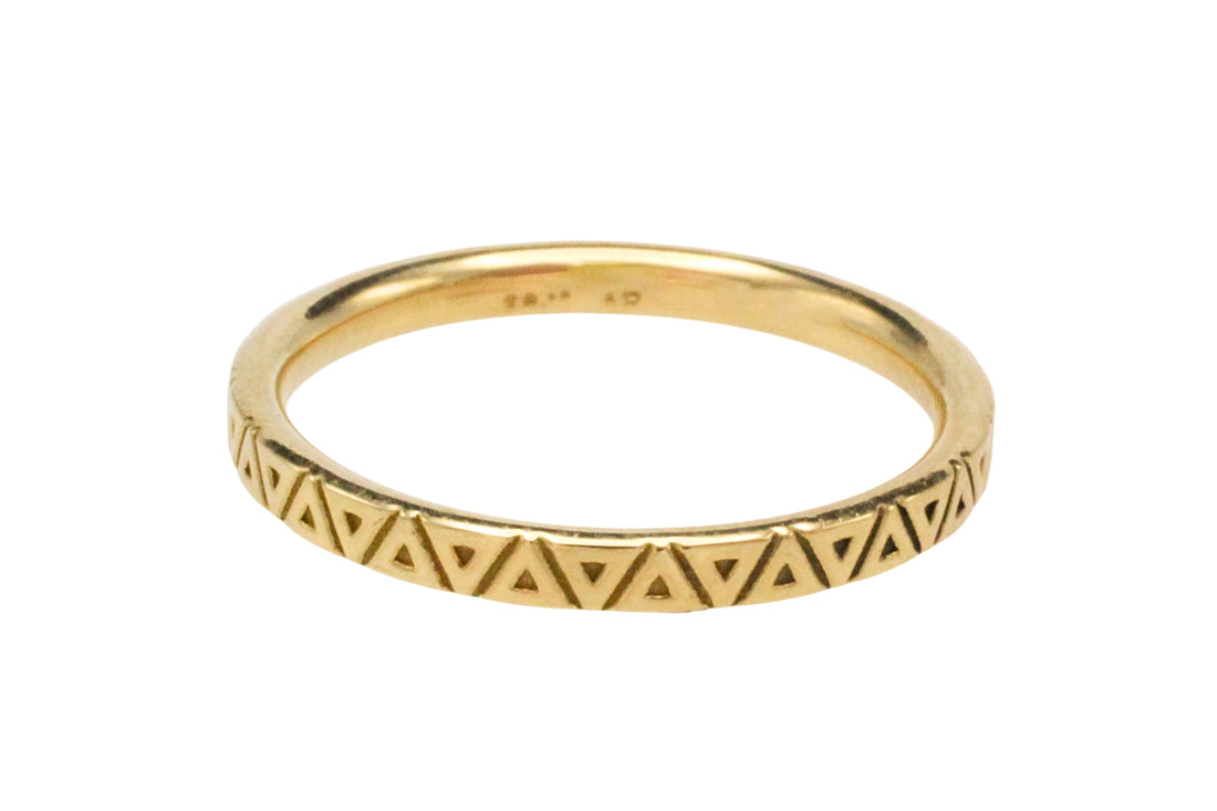 18 karaat gouden ring met motief