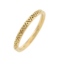 18 karaat gouden ring met motief