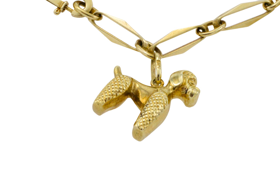 Vintage charm bracelet in 14 carat gold