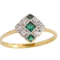 Edwardian diamond and tourmaline ring