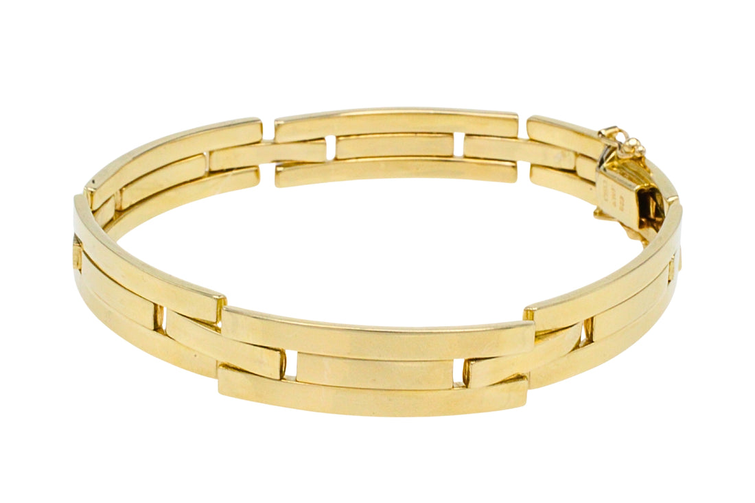 14 carat gold link bracelet