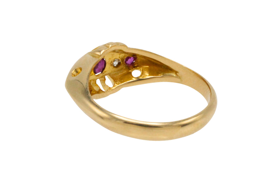 Ruby and diamond ring from 1918