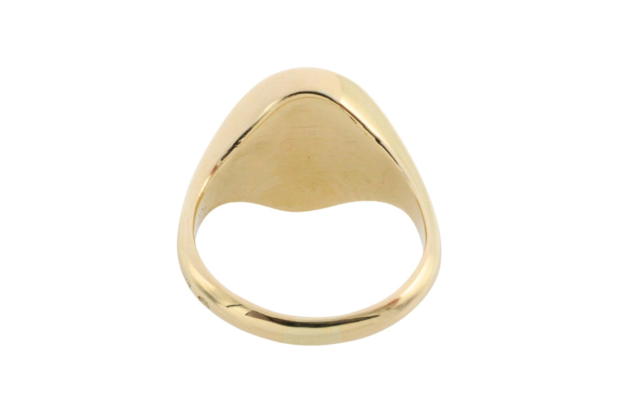 Vintage signet ring in 14 carat gold