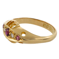 Ruby and diamond ring from 1918