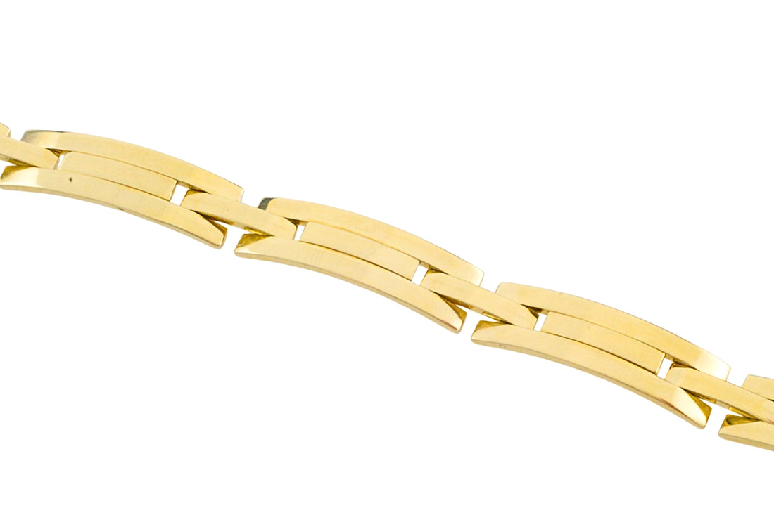 14 carat gold link bracelet