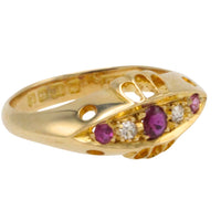 Ruby and diamond ring from 1918