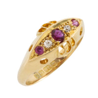 Ruby and diamond ring from 1918
