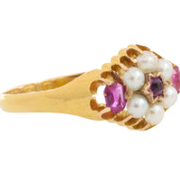 Ring met robijn en parel uit 1872