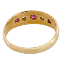 Victorian ruby and diamond gypsy ring