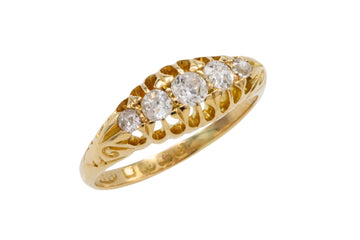 Edwardian old cut diamond ring from 1904-Antique rings-The Antique Ring Shop