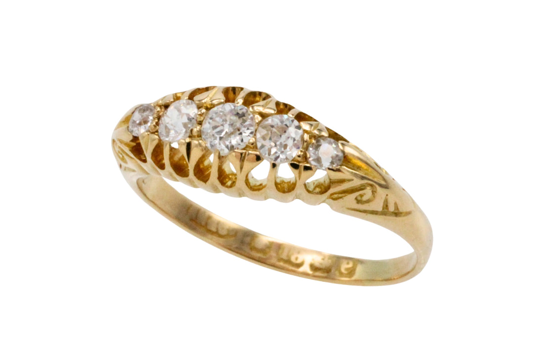 Edwardian old cut diamond ring from 1904-Antique rings-The Antique Ring Shop