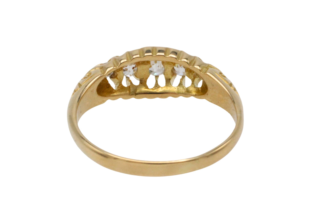 Edwardian old cut diamond ring from 1904-Antique rings-The Antique Ring Shop