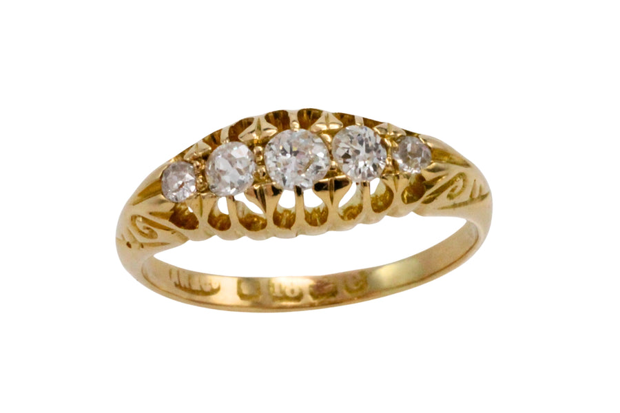 Edwardian old cut diamond ring from 1904-Antique rings-The Antique Ring Shop