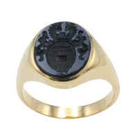 Vintage signet ring in 14 carat gold