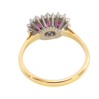 Vintage ruby and diamond ring in 18 carat gold