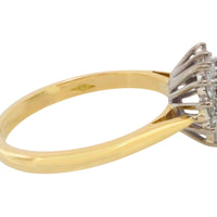 Vintage ruby and diamond ring in 18 carat gold