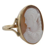 1920's cameo ring in 14 carat gold-Antique rings-The Antique Ring Shop