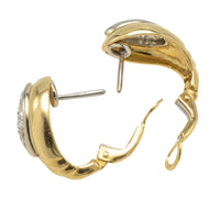 Diamond earrings in 18 carat gold-Earrings-The Antique Ring Shop