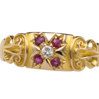 Ruby and diamond ring from 1907-Antique rings-The Antique Ring Shop