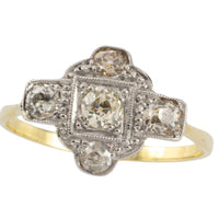 Art Deco diamond ring-engagement rings-The Antique Ring Shop