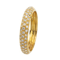 18 carat gold band with brilliant cut diamonds-wedding rings-The Antique Ring Shop