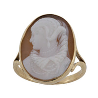 1920's cameo ring in 14 carat gold-Antique rings-The Antique Ring Shop