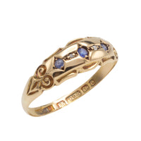 Edwardian sapphire ring from 1904-Antique rings-The Antique Ring Shop