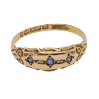 Edwardian sapphire ring from 1904-Antique rings-The Antique Ring Shop