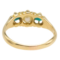 Victorian turquoise and pearl ring in 18 carat gold-Antique rings-The Antique Ring Shop