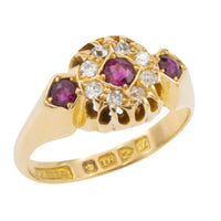 Edwardian ruby and diamond ring from 1907-Antique rings-The Antique Ring Shop