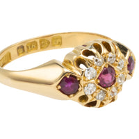 Edwardian ruby and diamond ring from 1907-Antique rings-The Antique Ring Shop