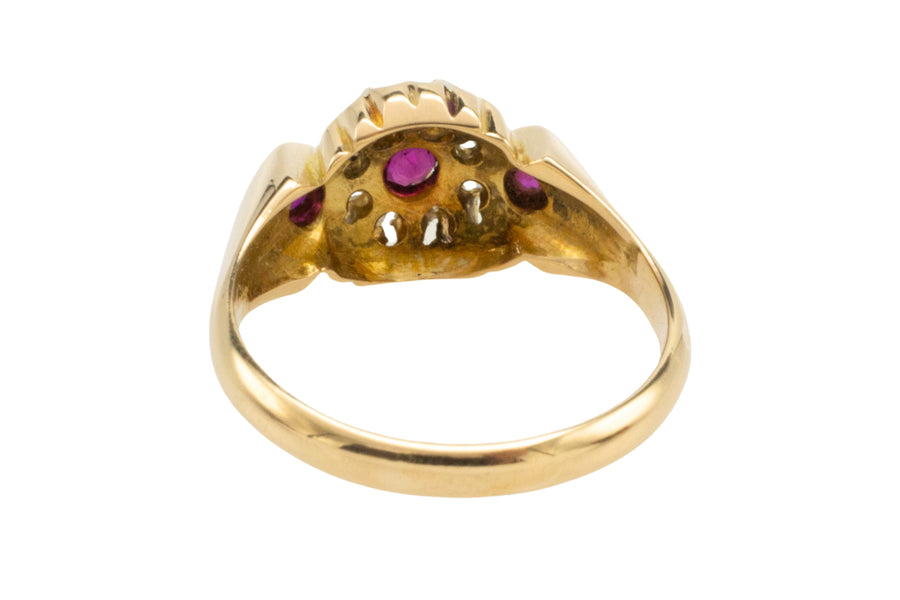 Edwardian ruby and diamond ring from 1907-Antique rings-The Antique Ring Shop