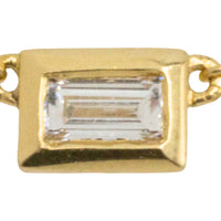 Baguette cut diamond pendant