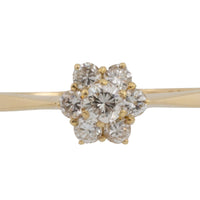 Vintage diamond cluster ring in 18 carat gold-engagement rings-The Antique Ring Shop